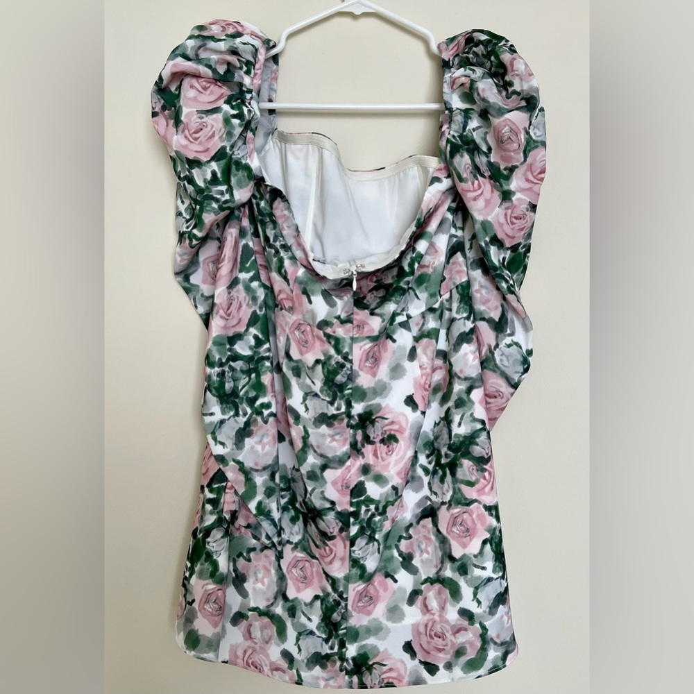 NWT Atoir Contessa Wrap-Effect Floral Mini Dress Size 8 - Picture 6 of 11